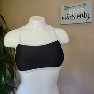 Xersion | Black & White Swim Top